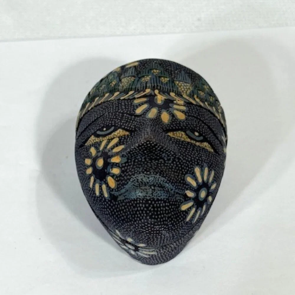 Java Indonesian handmade batik trinket box.